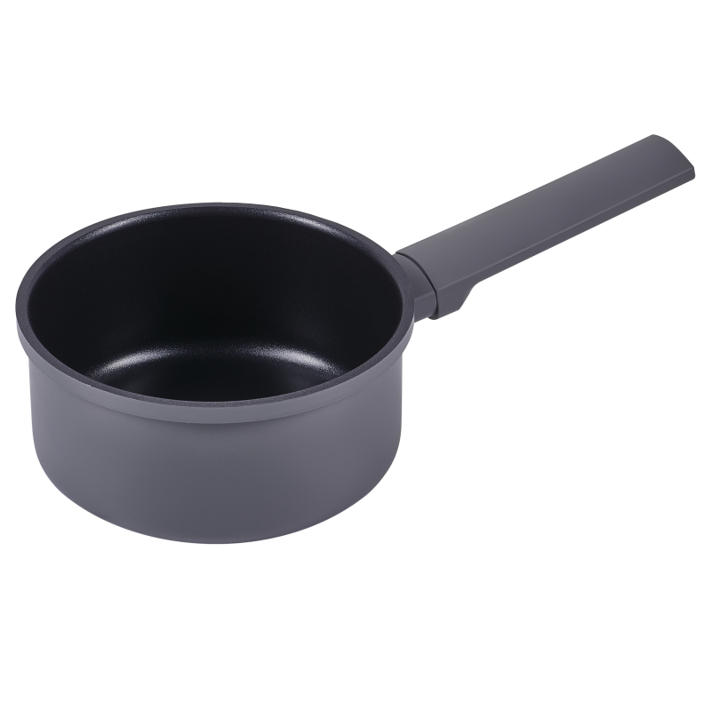 Ковш MAUNFELD ASTRID MF16ASTR1SP из кованого алюминия со стеклянной крышкой, 16 см, 1,5 л