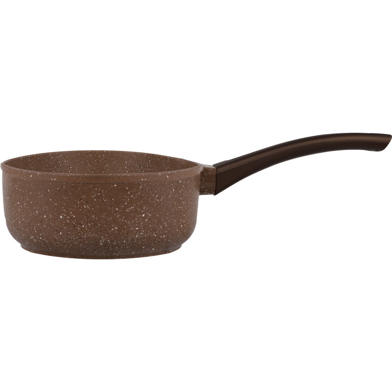 Ковш MAUNFELD CARMEL MF18CRM01SP из литого алюминия со стеклянной крышкой, 18 см, 1,6 л