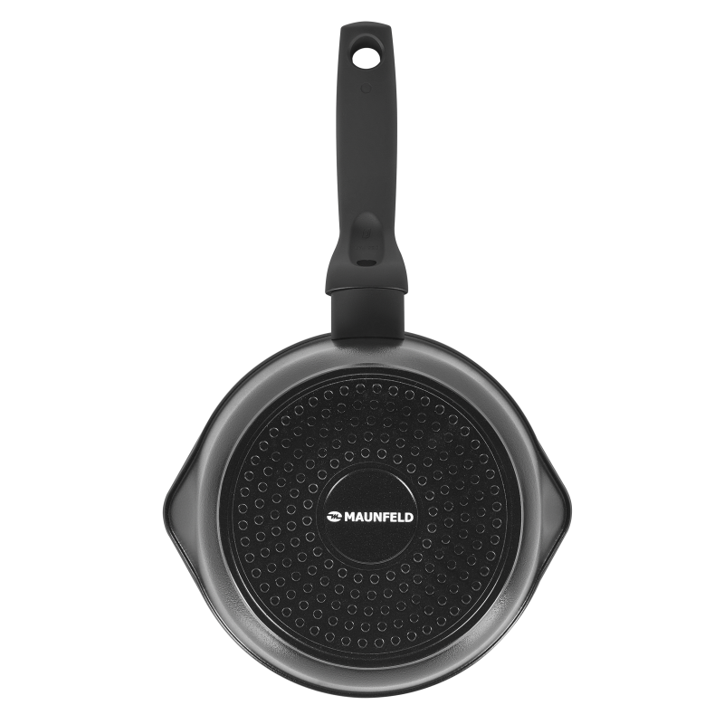 Ковш MAUNFELD OSVALD MF15SVLD15SP универсальный из литого алюминия со стеклянной крышкой, 1,5 л