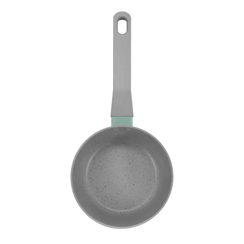 Ковш MAUNFELD HELGA MSP14FA05FS из кованого алюминия со стеклянной крышкой, 16 см, 1,4 л.